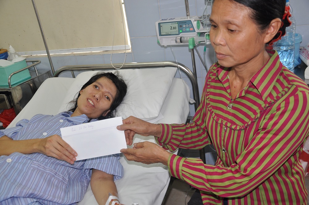 Bác Vũ Thị Vương (MS 2245) chia sẻ số tiền 7.000.000 đồng giúp chị Quảng.