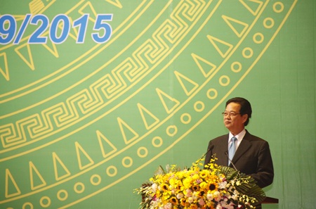 Thủ tướng Nguyễn Tấn Dũng phát biểu chỉ đạo tại hội nghị.