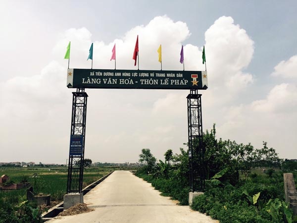 Gần 900 m2 đất công đã biến thành "đất ông" như thế nào? - 1 Thôn Lễ Pháp, nơi xảy ra việc các bộ xã, huyện cấp sổ đỏ 887 m2 đất ở trái luật trên đất nông nghiệp (Ảnh: Báo Thanh tra)