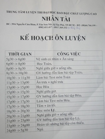 Sát ngày thi, trung tâm luyện thi vẫn “vét” thí sinh - 2 Sát ngày thi, trung tâm luyện thi vẫn “vét” thí sinh - 2