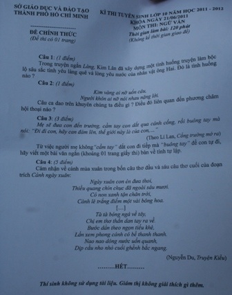 Đề Văn hay nhưng không dễ được điểm cao - 2