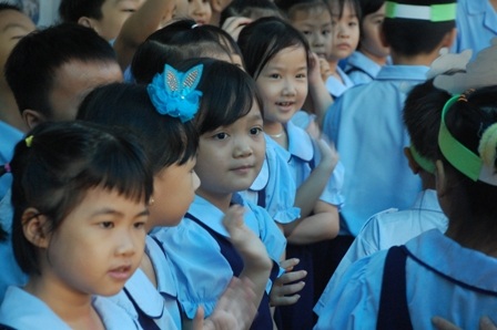 “Heo vàng” háo hức ngày khai giảng - 4 Các gương mặt bé hồn nhiên