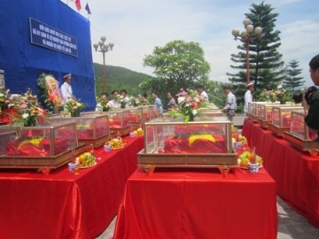 An táng hơn 60 hài cốt liệt sĩ Việt Nam hy sinh tại Lào