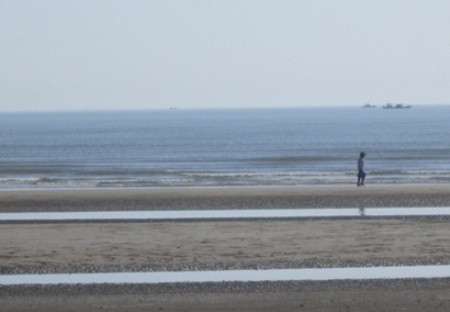 Bãi biển Xuân Hải nơi xảy ra vụ đuối nước