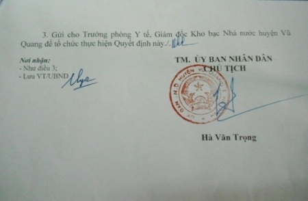 Quyết định xử phạt hành chính đối với đại lý thuốc Sơn Hà