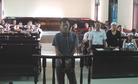 Bị cáo Lê Hạnh tại phiên tòa