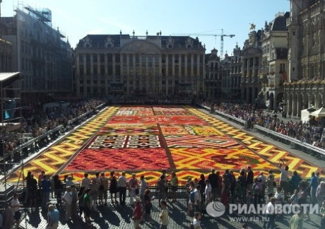 Tấm thảm hoa khổng lồ được làm từ 1 triệu bông hoa