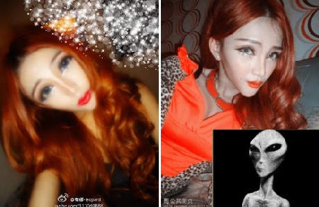 Khuôn mặt biến dạng vì thẩm mĩ quá đà của Dina Leopad được ví như người ngoài hành tinh