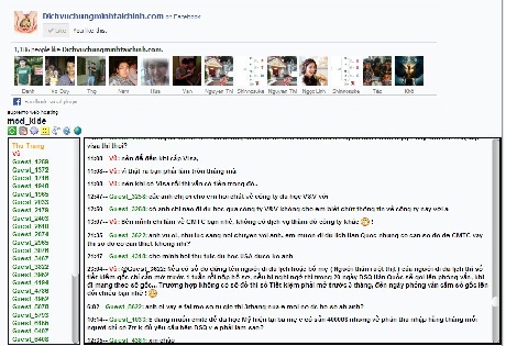 "Gỡ rối" giúp bạn về chứng minh tài chính đi du học - 2 Trên trang chủ có phần chat-box, rất tiện lợi cho việc hỏi đáp