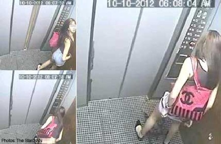 Sốc với thiếu nữ hồn nhiên “giải quyết nỗi buồn” trong thang máy - 1 Sốc với thiếu nữ hồn nhiên “giải quyết nỗi buồn” trong thang máy