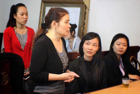 Bà Đoàn Thị Hữu Nghị, TGĐ tập đoàn Hiệp Hưng, giới thiệu về lĩnh vực kinh tế tư nhân