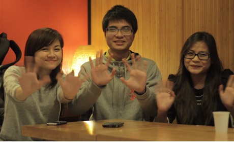 Thu - Quang - Trang (từ trái sang phải) bật mí mong ước trong năm mới