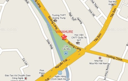 Bản đồ đường đi tới công ty tư vấn du học VINAHURE