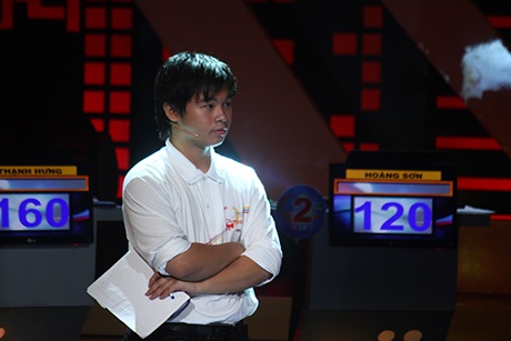 Hoàng Sơn ở phần thi Tăng tốc (Ảnh: Mai Châm)