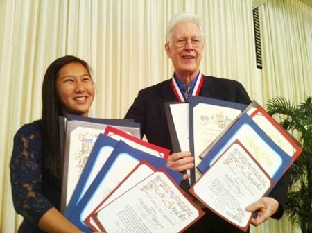 Thiếu nữ gốc Việt được vinh danh tại Mỹ - 1 Danielle Nguyễn trong buổi lễ vinh danh