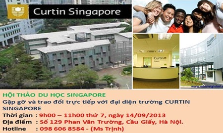 Curtin Singapore: Điểm khởi đầu lý tưởng cho bạn - 3 LỊCH GẶP GỠ VÀ TRAO ĐỔI TRỰC TIẾP VỚI ĐẠI DIỆN TRƯỜNG CURTIN