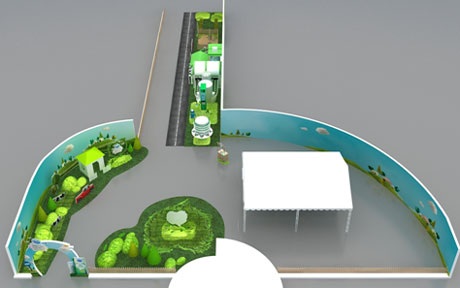 Toàn cảnh gian hàng của Sữa Chọn Cô Gái Hà Lan