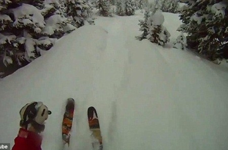 Chàng trai Mỹ thoát khỏi “bàn tay tử thần” trong vụ tuyết lở - 1 Vị trí xảy ra tai nạn suýt chết của Edwin LaMair