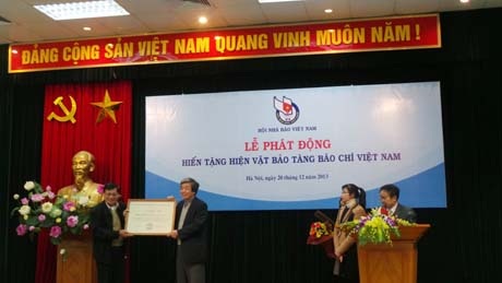 Phát động hiến tặng hiện vật cho bảo tàng báo chí Việt Nam