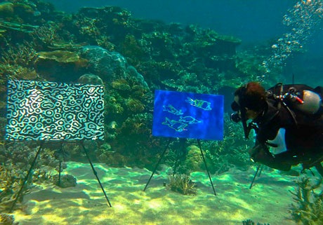 Triển lãm tranh “độc nhất vô nhị” … dưới đáy biển - 1 Triển lãm tranh “độc nhất vô nhị” … dưới đáy biển