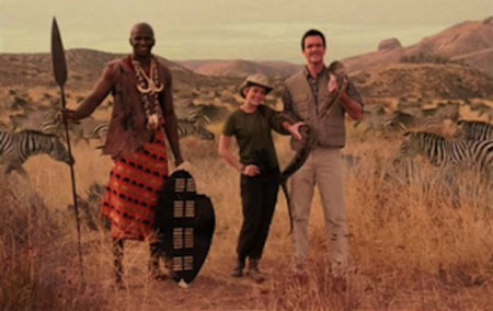 Tippi khi đã lớn và quay lại Nam Phi để làm phim