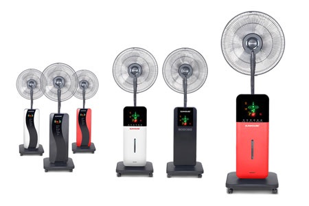 Bảo vệ sức khỏe cả gia đình ngày hè với chi phí thấp bằng quạt phụt sương - 4 Hoa hậu Ngọc Hân cũng ưa chuộng sản phẩm quạt phun sương. Ảnh Sunhouse cung cấp.