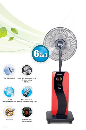 Bảo vệ sức khỏe cả gia đình ngày hè với chi phí thấp bằng quạt phụt sương - 2 Bảo vệ sức khỏe cả gia đình ngày hè với quạt phun sương. Anh do Sunhouse cung cấp.