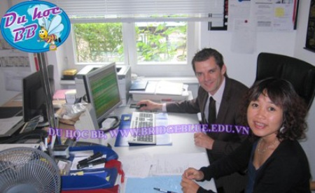 Đại diện BB Cầu Xanh thăm và làm việc với cán bộ phụ trách thực tập và việc làm trường BHMS Thụy Sĩ