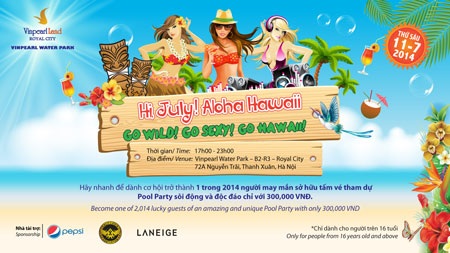 Đại tiệc Pool Party - Đắm mình trong “Thiên đường nhiệt đới Hawaii” - 2 Đại tiệc Pool Party - Đắm mình trong “Thiên đường nhiệt đới Hawaii”