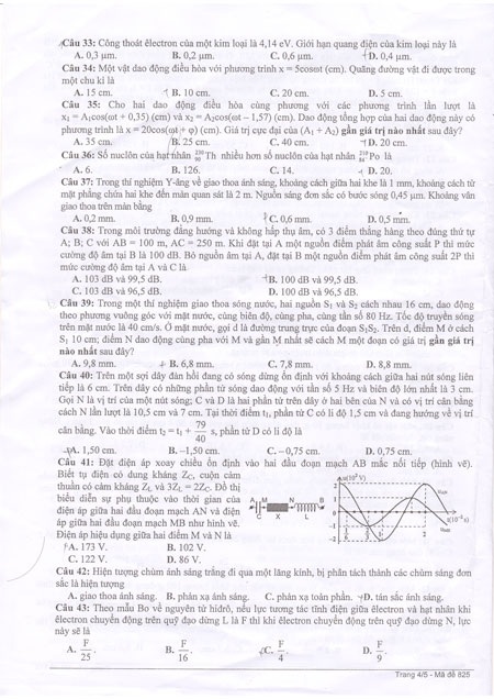 Hướng dẫn giải đề thi đại học môn Vật lý khối A, A1 năm 2014 - 4 Bạn đọc tải về hướng dẫn giải đề môn Vật lý khối A, A1 năm 2014
