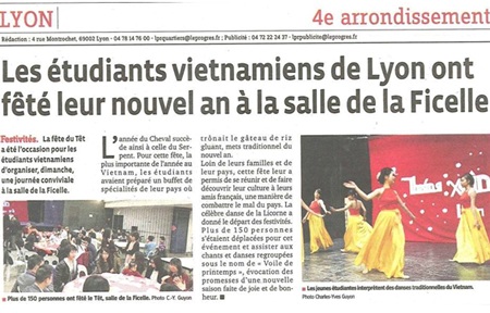 Tổng kết một năm hoạt động sôi nổi của sinh viên Việt Nam tại Lyon - 2 Tổng kết một năm hoạt động sôi nổi của sinh viên Việt Nam tại Lyon