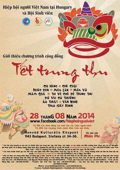 Sẽ có một Trung thu đậm chất Việt ngay giữa lòng đất nước Hungary