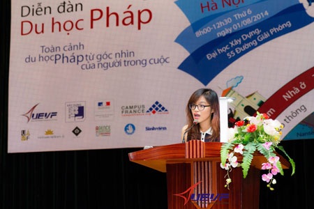 Chị Hoàng Gia Bảo Yến, Tổng Thư ký Hội Sinh viên Việt Nam tại Pháp