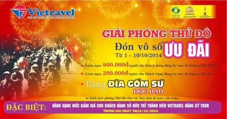 Giải phóng Thủ đô - Đón vô số ưu đãi