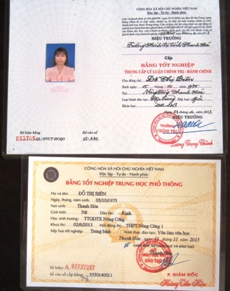 Bà Đỗ Thị Biên - Chủ tịch Hội phụ nữ xã Trung Ý trong buổi làm việc với