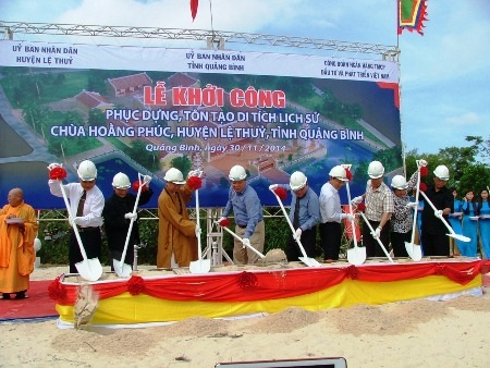 Lễ khởi công xây dựng di tích lịch sử chùa Hoằng Phúc