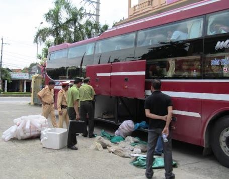 Hơn 130kg ba ba, lợn rừng trên xe khách bị CSGT bắt giữ - 1 Hơn 130kg ba ba, lợn rừng trên xe khách bị CSGT bắt giữ