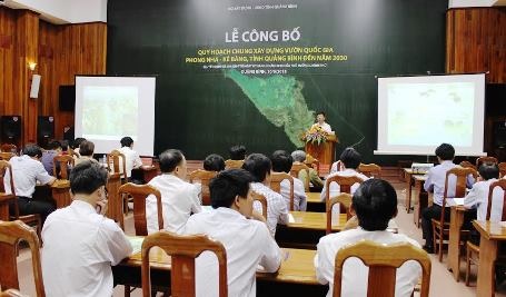 Quảng Bình: “Bảo tồn và phát huy tối đa giá trị của rừng di sản" - 1 Toàn cảnh buổi lễ công bố