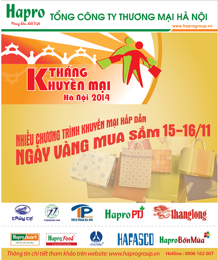 Hapro tham gia tháng khuyến mại Hà Nội năm 2014