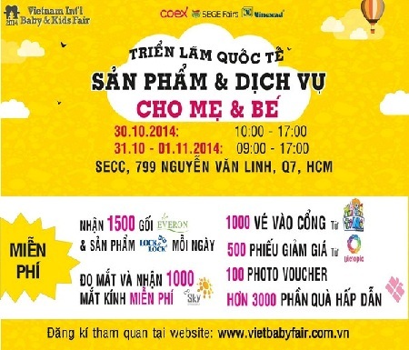 Triển lãm Quốc tế đầu tiên về các sản phẩm dành cho mẹ và bé - 3 Triển lãm Quốc tế đầu tiên về các sản phẩm dành cho mẹ và bé