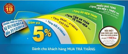 Kymdan triển khai chương trình khuyến mãi lớn nhất năm - 1 Kymdan triển khai chương trình khuyến mãi lớn nhất năm