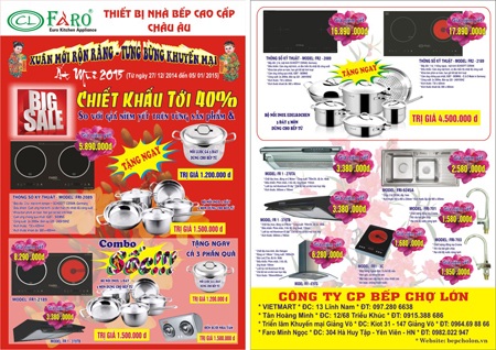 Cùng Bếp Chợ lớn đón xuân mới rộn ràng – tưng bừng khuyến mại