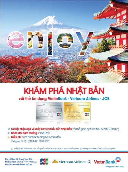 Vietinbank thỏa niềm mơ ước muốn khám phá Nhật Bản