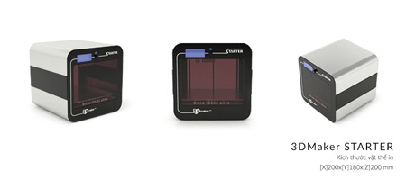3DMaker STARTER - Dòng máy in 3D dành cho cá nhân và gia đình