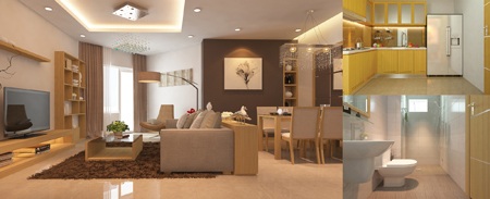 Căn hộ được bàn giao hoàn thiện với thiết bị nội thất của Teka;