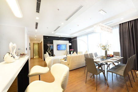 Không chỉ đặt khu căn hộ vào giữa không gian