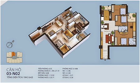 Căn hộ mang phong cách Singapore ngay trong lòng Hà Nội.