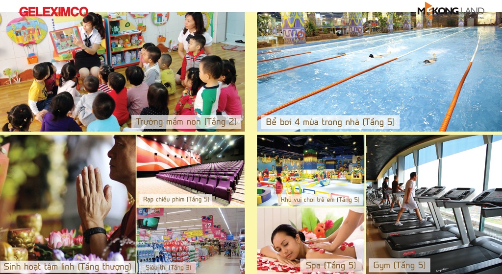 Dự án được đầu tư mạnh mẽ vào khu tiện ích