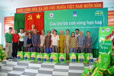 PVFCCo hỗ trợ hơn 1,2 tỷ đồng cứu trợ bà con vùng hạn hán Nam Trung Bộ