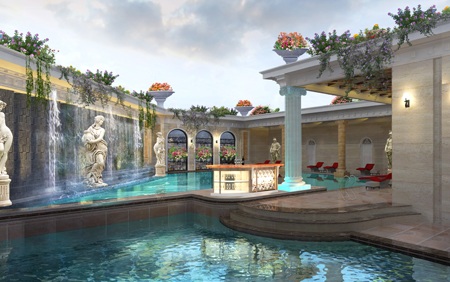 Bể bơi sang trọng ngoài trời tại dự án